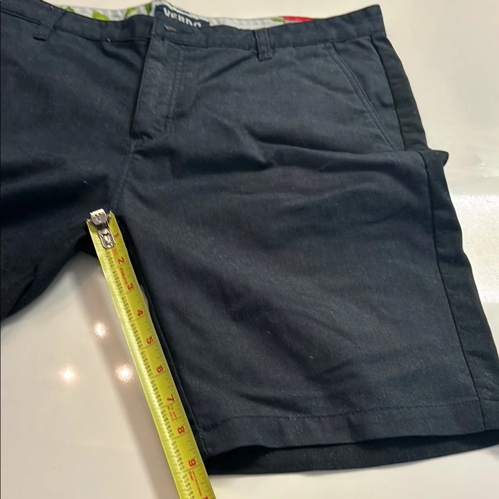 Blue Flat Front Shorts with Clean Design - Picture 3 of 6